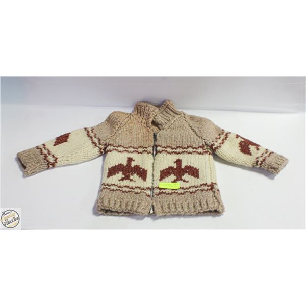 B.C. COWICHAN WOOL THUNDERBIRD SWEATER