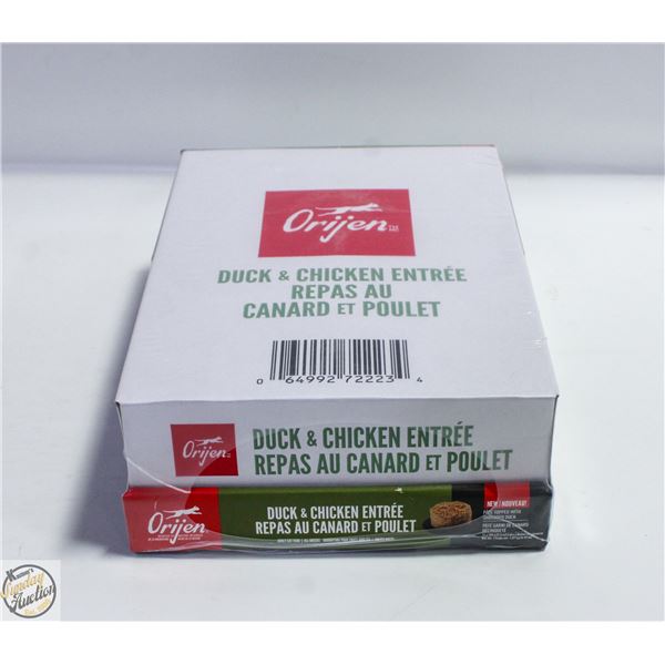 CASE OF 12 CAT FOOD DUCK & CHICKEN 155GRAMS