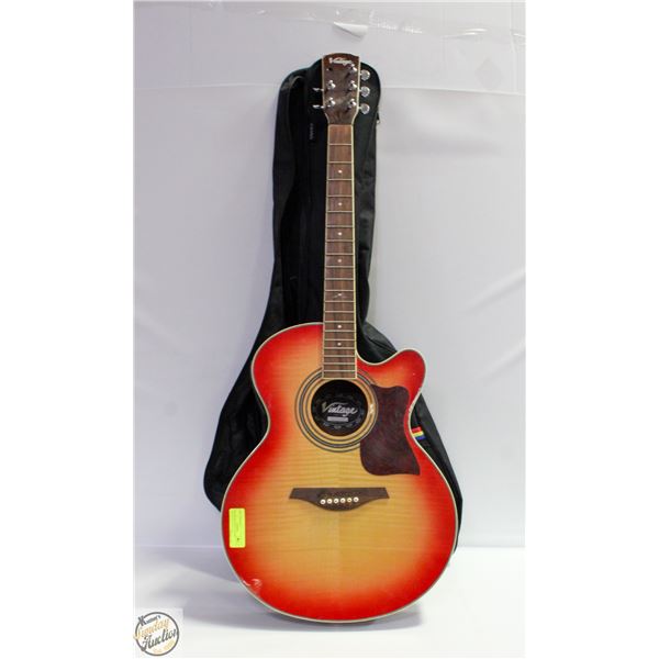 ESTATE VINTAGE ACOUSTIC GUITAR WITH BUILT IN