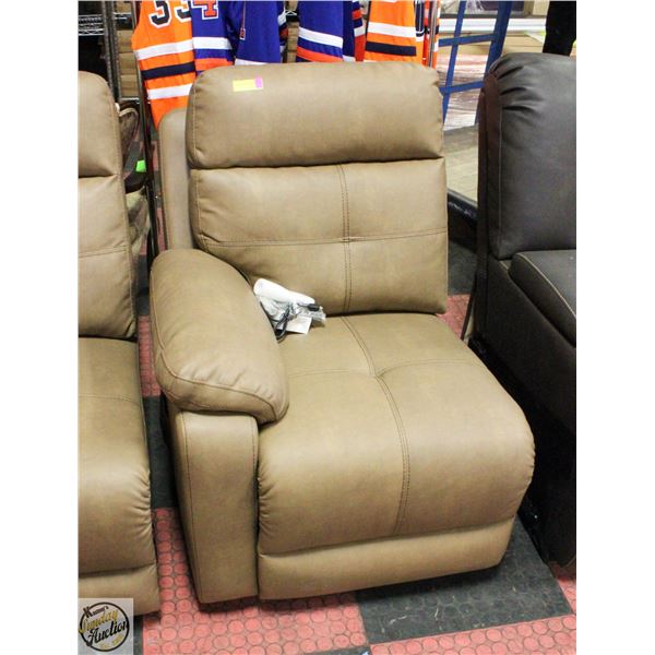 UNUSED TAN LEFT SIDE THEATRE SEAT