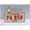 Image 1 : 1956 ALBERTA LICENCE PLATE