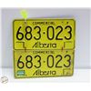 Image 1 : 1984 FARM ALBERTA LICENCE PLATE SET