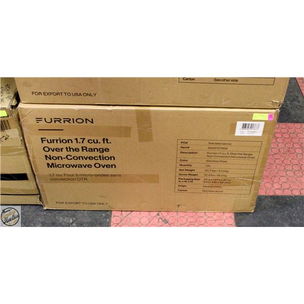 FURRION 1.7CU FT OVER THE RANGE NON CONVECTION
