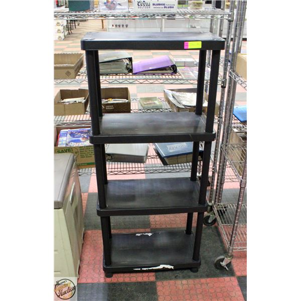 4 TIER RESIN SHELVING UNIT 12 X 24 X 52