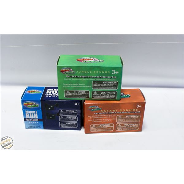 MARBLE GENIUS MARBLE RUN, 3 X2=6 TOTAL