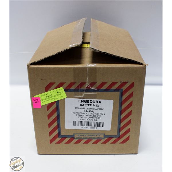 CASE W/12 BOXES OF ENGEDURA CHICKEN+ FISH BATTER