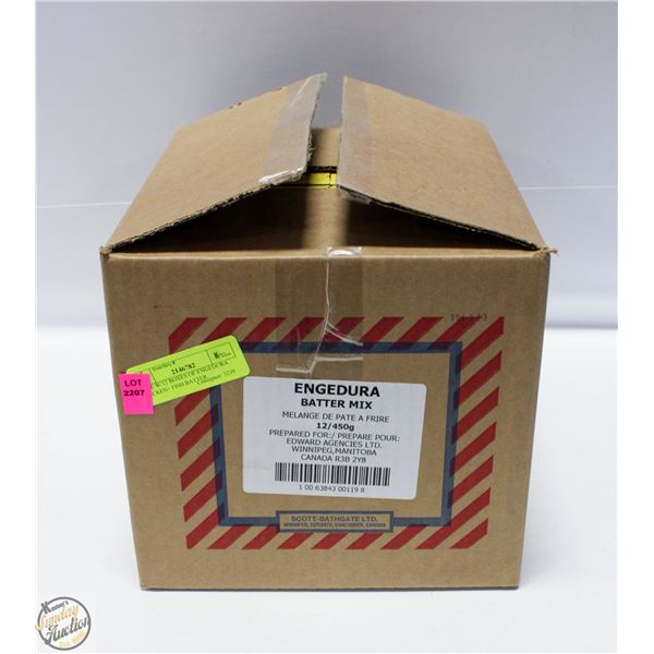 CASE W/12 BOXES OF ENGEDURA CHICKEN+ FISH BATTER