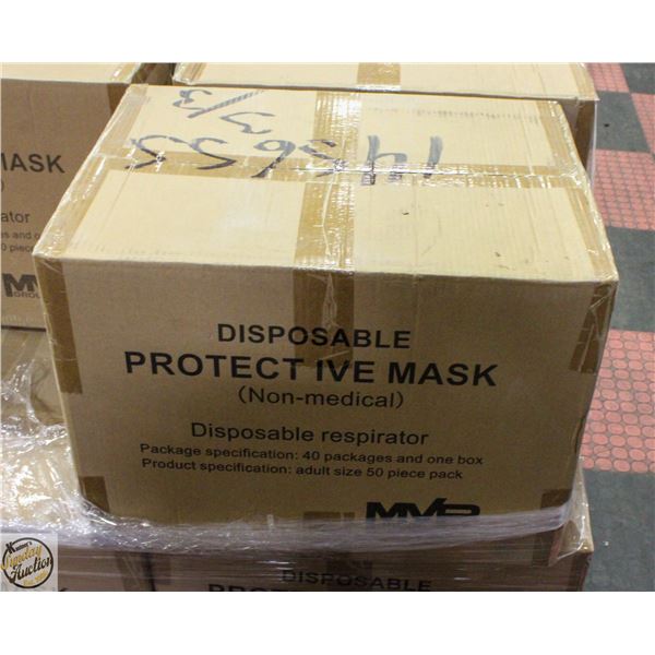 CASE OF MVP DISPOSABLE PROTECTIVE MASKS