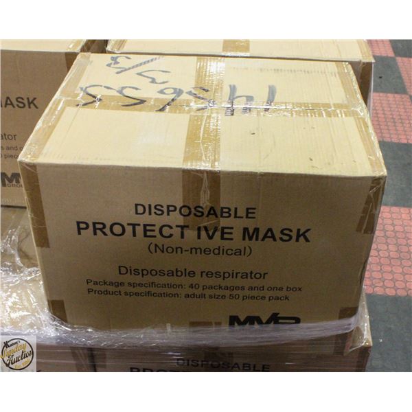 CASE OF MVP DISPOSABLE PROTECTIVE MASKS