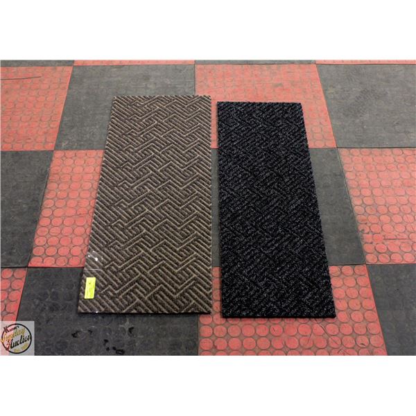 2 MIX/MATCH UNUSED CARPETS/MATS (12"X35.25") +