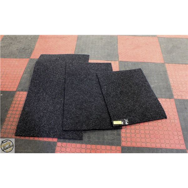 3 UNUSED 3 DIFFERENT SIZE MATS/CARPETS