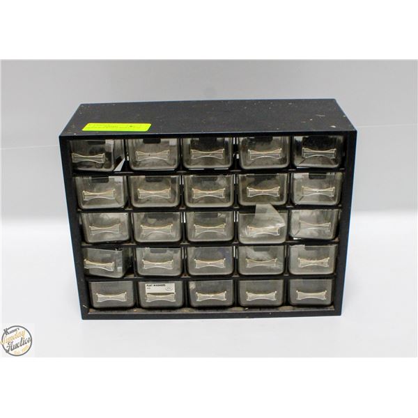 STORAGE BOX WITH 25 BINS 8 1/2" X 11 1/'2"