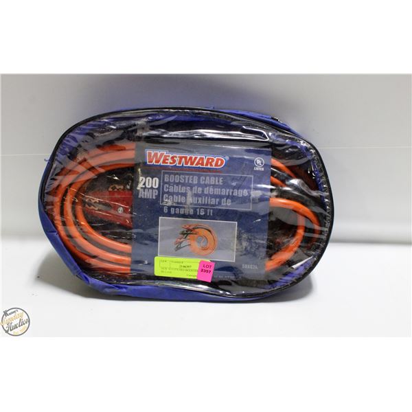 NEW WESTWARD BOOSTER CABLES IN CASE