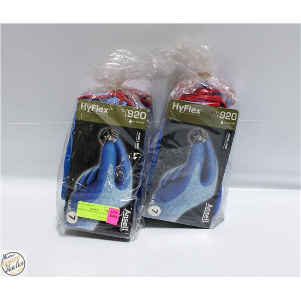 2 DOZEN CUT RESISTANT GLOVES