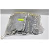 Image 1 : NEW 4 PAIRS WINTER LINED MITTS, LARGE GRAY