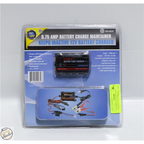 AUTOMATIC BATTERY FOAT CHARGER WATERPROOF
