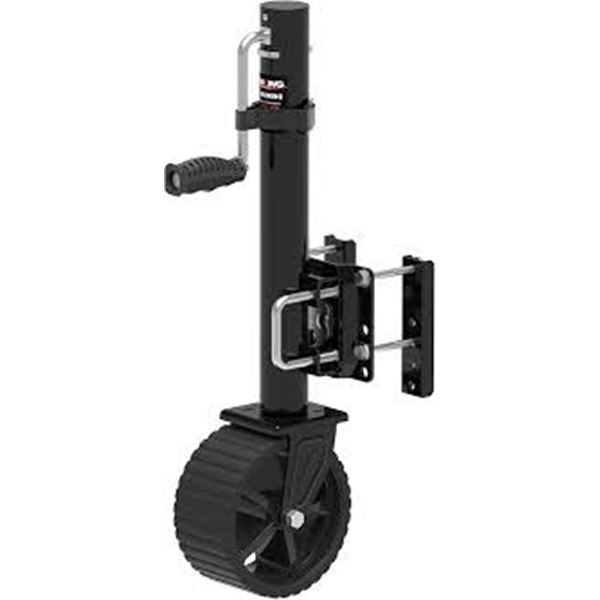 NEW 8" WHEEL HEAVY DUTY TRAILER JACK BLACK