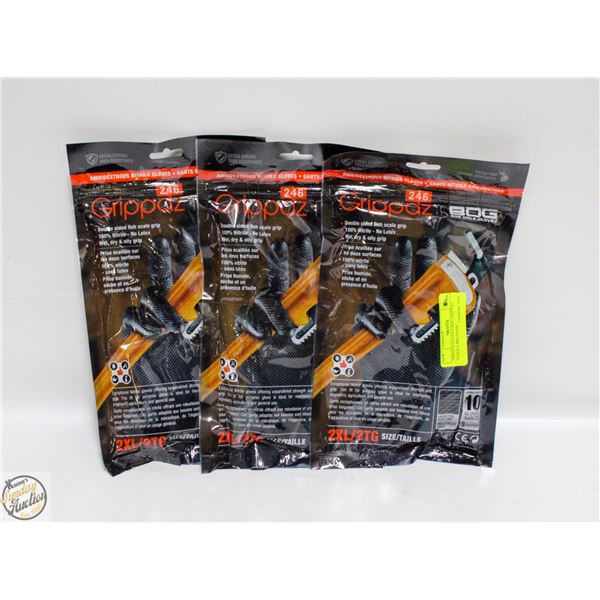 3PKSX10 GLOVES BDG GRIPPAZ NITRILE MECHANIC