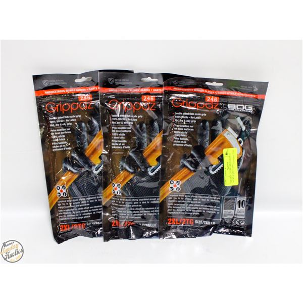 3PKSX10 GLOVES BDG GRIPPAZ NITRILE MECHANIC
