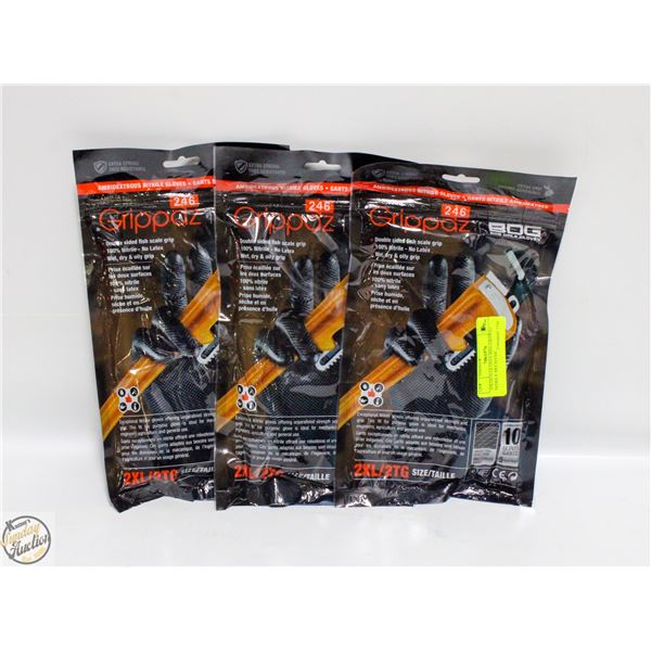 3PKSX10 GLOVES BDG GRIPPAZ NITRILE MECHANIC