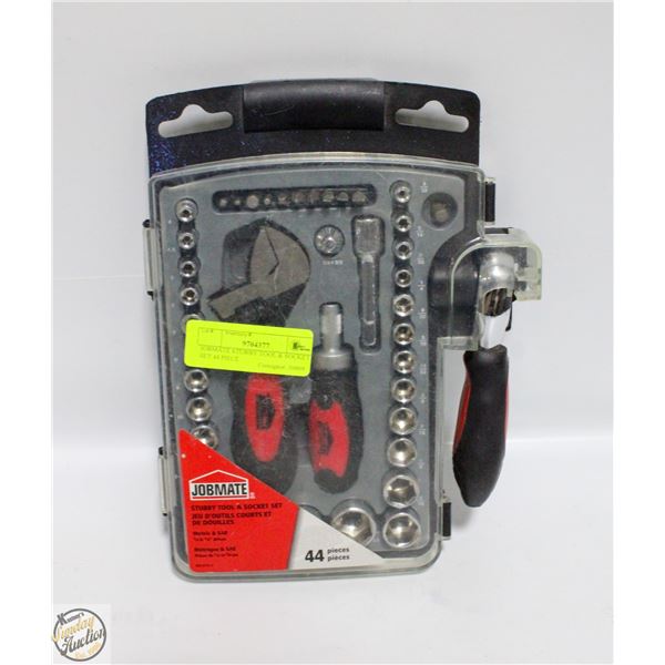 JOBMATE STUBBY TOOL & SOCKET SET 44 PIECE