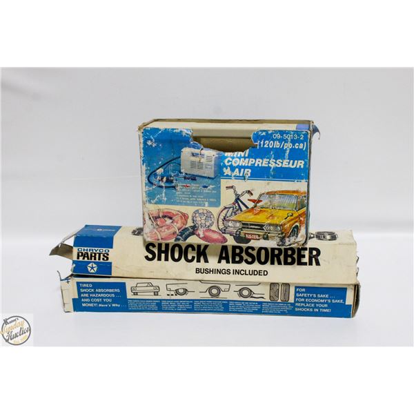 2 VINTAGE SHOCK ABSORBERS IN BOXES +