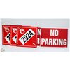 Image 1 : FLAMMABLE LIQUID PLACARDS & NO PARKING SIGNS
