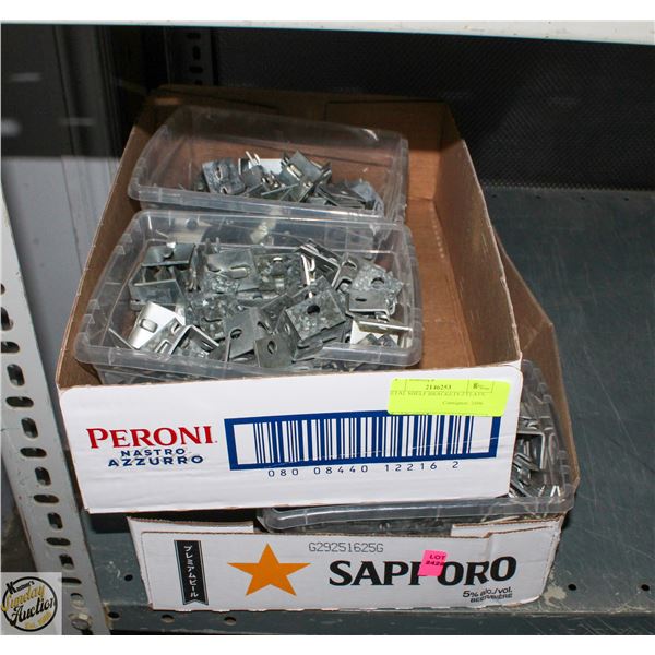 METAL SHELF BRACKETS 2 FLATS