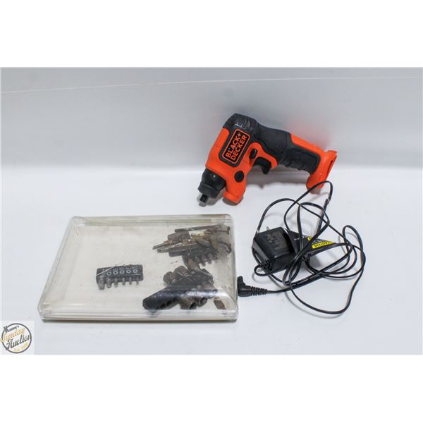 CORDLESS DRILL WITH BITS BLACK & DECKER