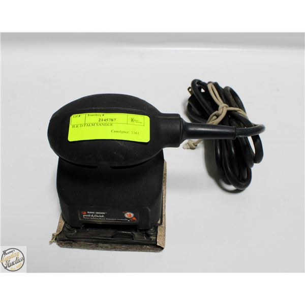 B & D PALM SANDER