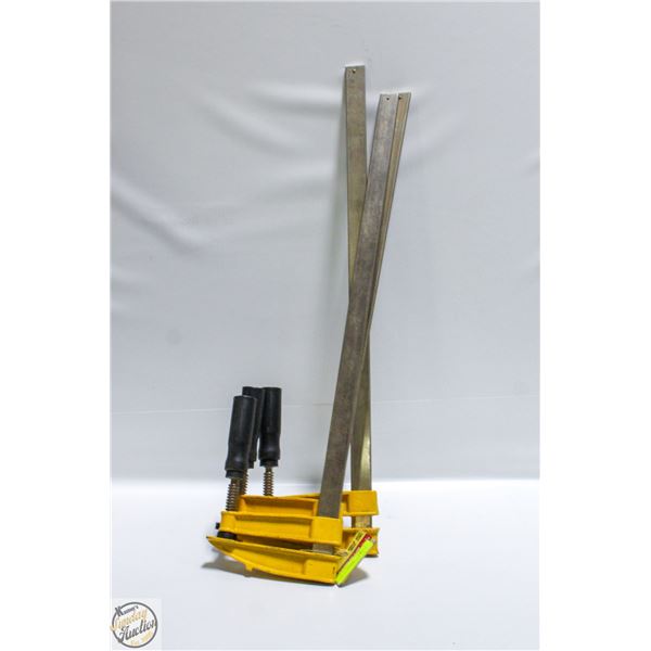 THREE 24 INCH SLIDING BAR CLAMPS