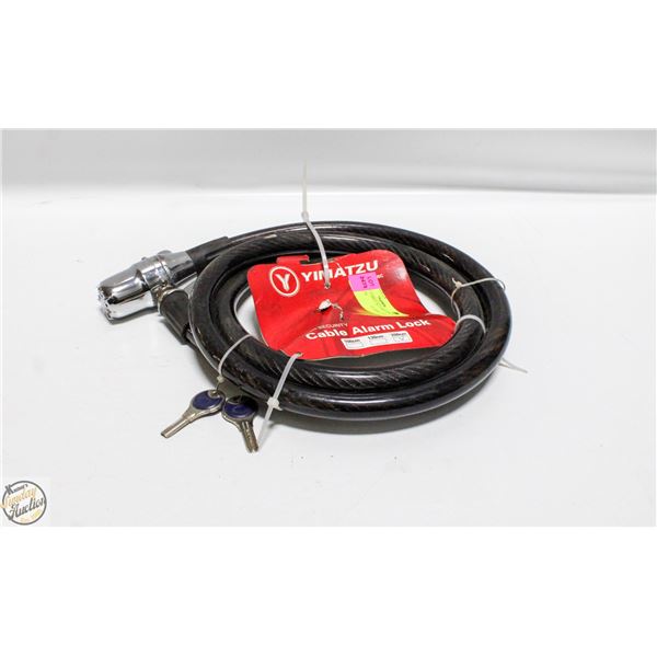 YIMATZU CABLE ALARM LOCK 2X KEY 200CM