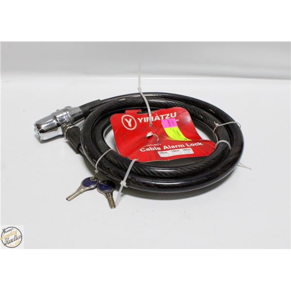 YIMATZU CABLE ALARM LOCK 2X KEY 200CM