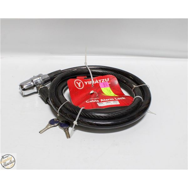 YIMATZU CABLE ALARM LOCK 2X KEY 200CM