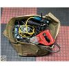 Image 1 : BOX OF CORDED POWER TOOLS (SAWZALL,