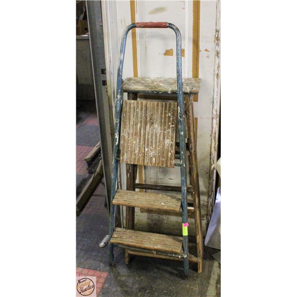 2 SHORT PAINTING LADDERS