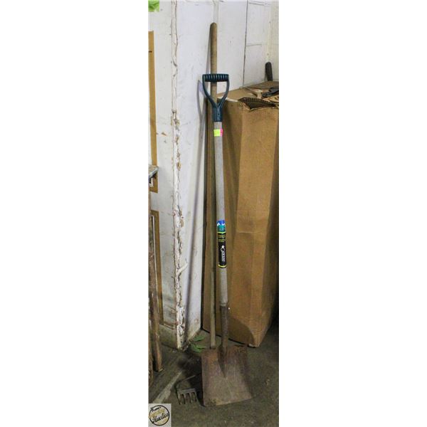 GARDEN RAKE + ALPINE CARANI SHOVEL
