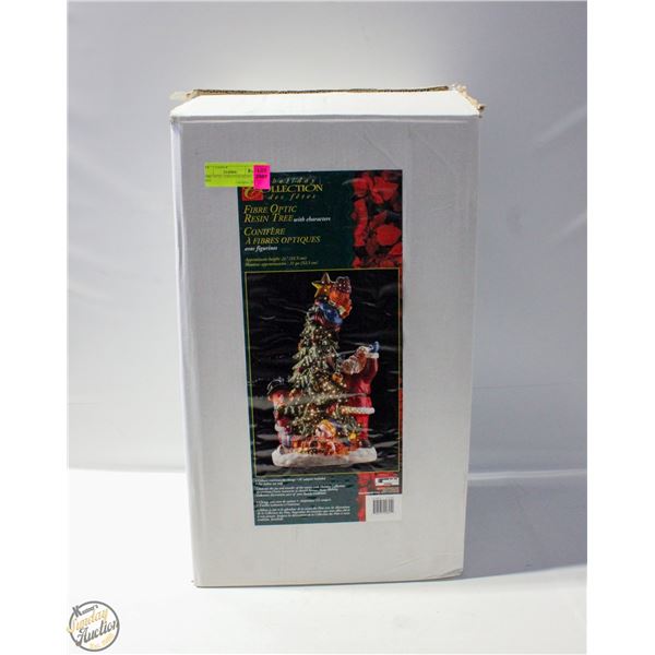 FIBRE OPTIC CHRISTMAS RESIN TREE