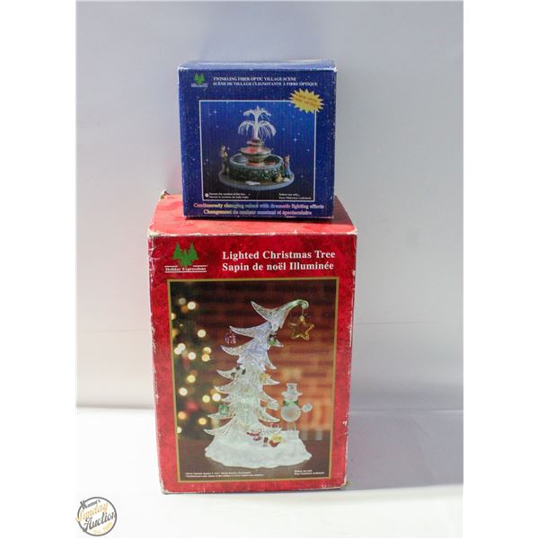 FIBREOPTIC CHRISTMAS ORNAMENT DECORATIONS