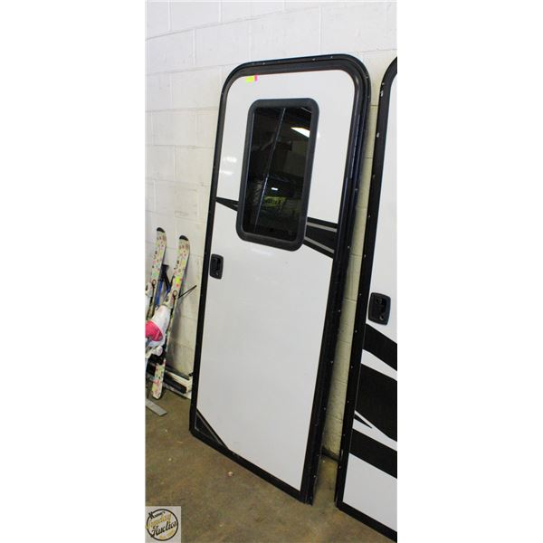 TRAILER/RV ENTRANCE DOOR 30" X 72" NO LOCKS/KEYS