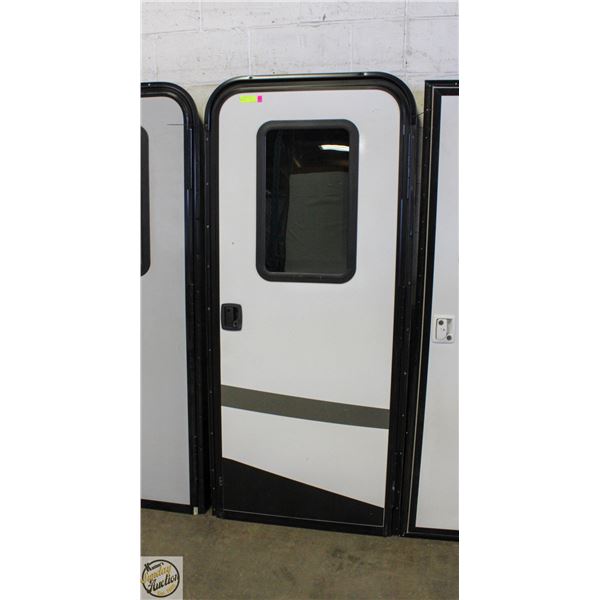 TRAILER/RV ENTRANCE DOOR 30" X 72" NO LOCKS/KEYS