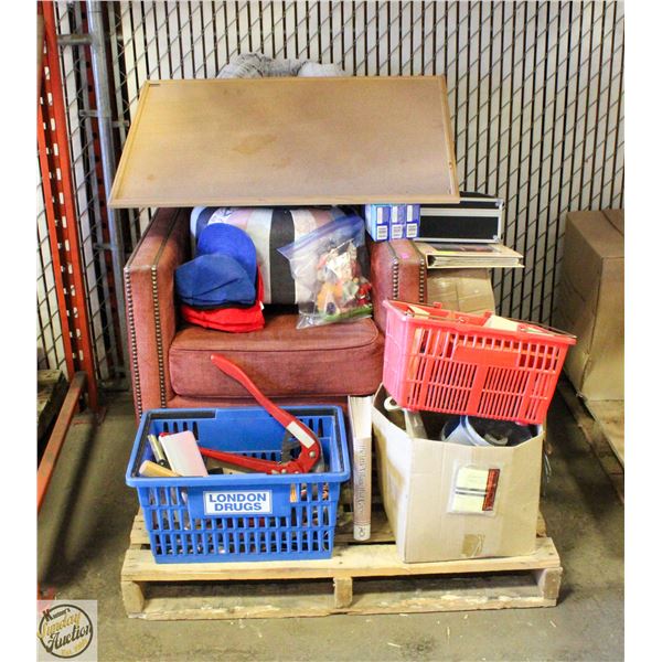 PALLET OF UNCLAIMED PURCHASES