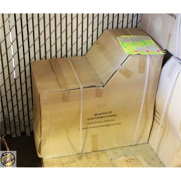 NEW BIANCO DUAL FLUSH WHITE PORCELAIN TOILET