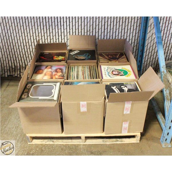 PALLET OF RECORDS: ROCK, POP, COUNTRY & MORE
