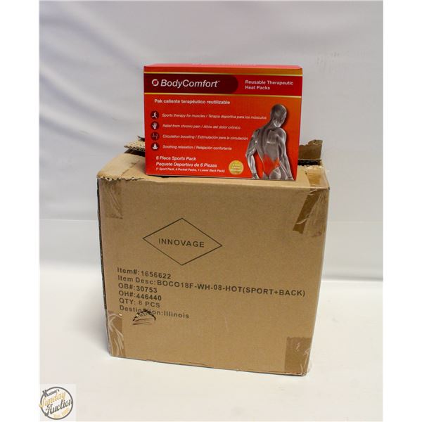 CASE WITH 8 BODY COMFORT 6PC HEAT PACK SETS
