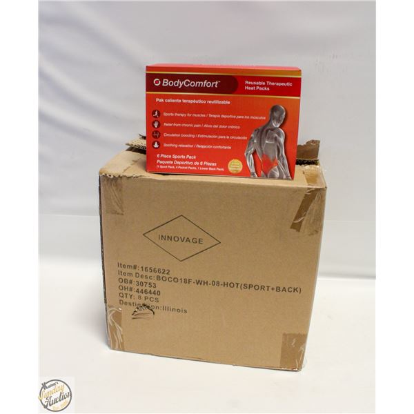 CASE WITH 8 BODY COMFORT 6PC HEAT PACK SETS