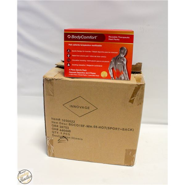 CASE WITH 8 BODY COMFORT 6PC HEAT PACK SETS