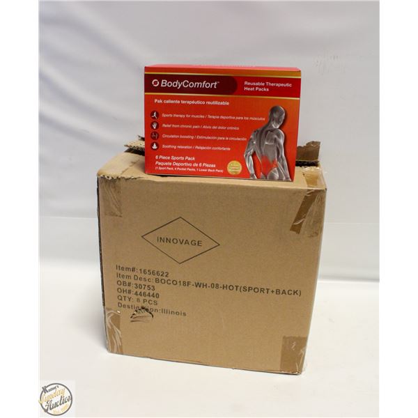 CASE WITH 8 BODY COMFORT 6PC HEAT PACK SETS