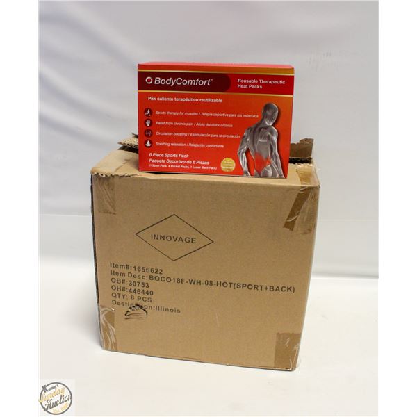 CASE WITH 8 BODY COMFORT 6PC HEAT PACK SETS