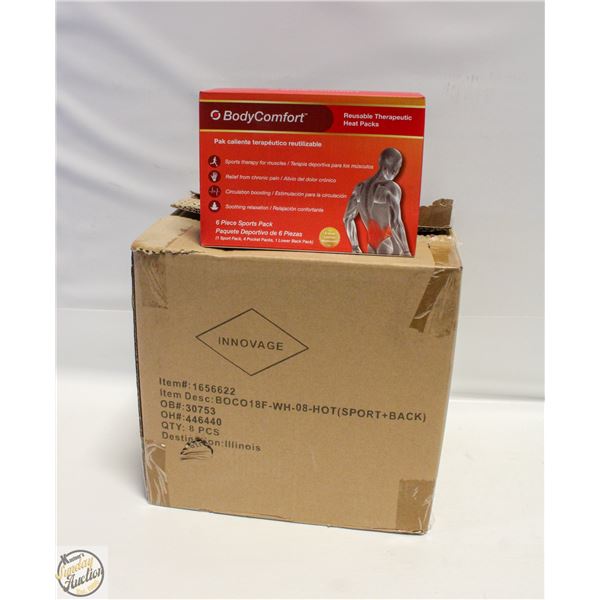 CASE WITH 8 BODY COMFORT 6PC HEAT PACK SETS